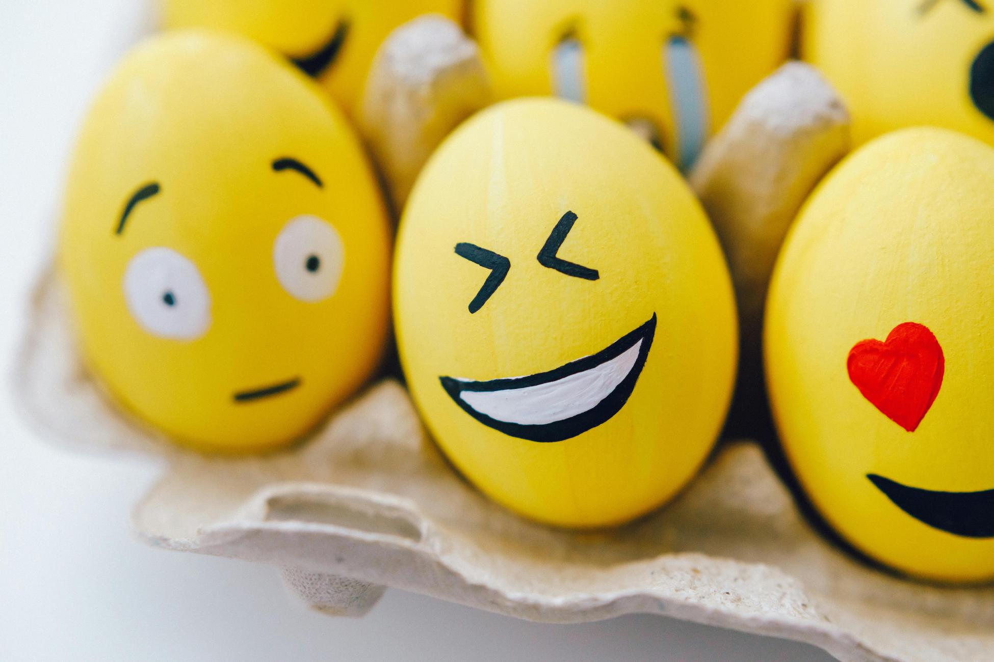 Photo of Eggs Painted like Emoji by Roman Odintsov on Pexels